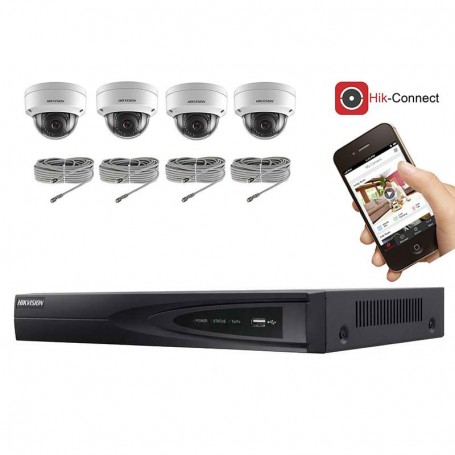 kit-videosurveillance-4-cameras-ip-dome-ultra-hd-4mp